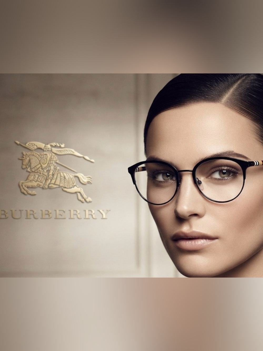 New authentic Burberry signature designer prescription eyeglasses frames display